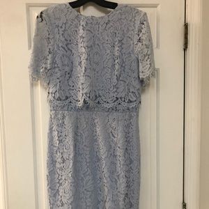 ASOS lace midi dress size 8. Easter! Light blue